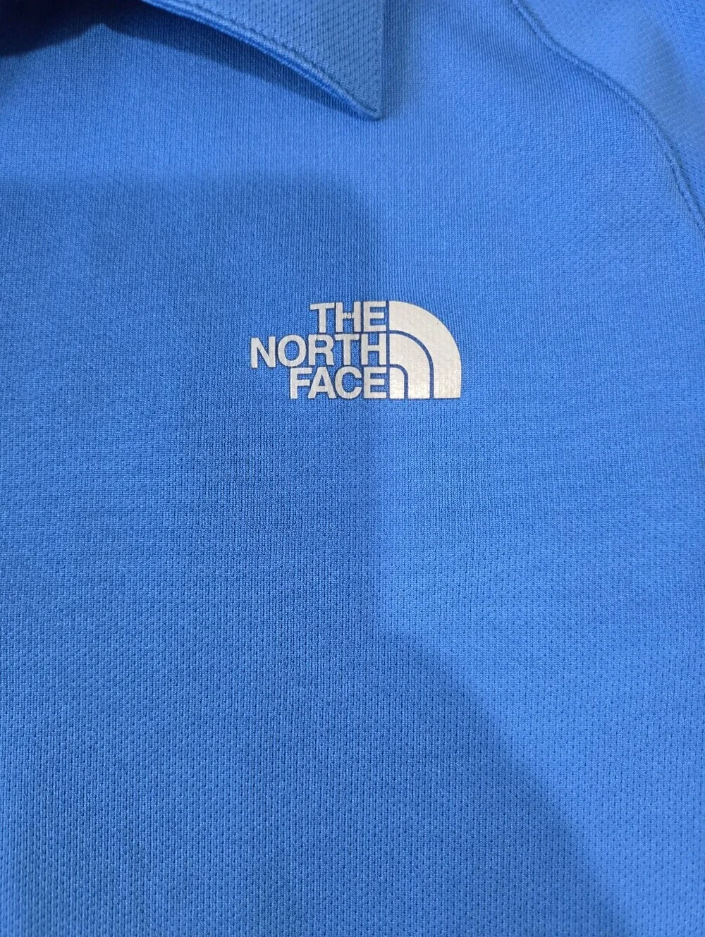 The North Face Shirt Mens XXL Blue VaporWick Polo Short Sleeve